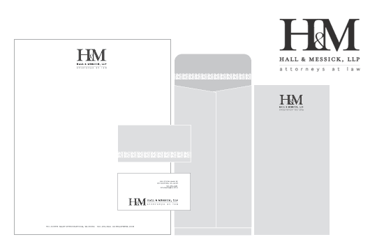 Hall&Messick: graphic design logo, business cards & stationary