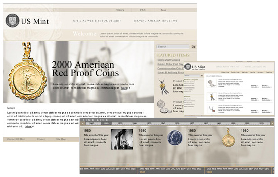 US Mint: Web Design